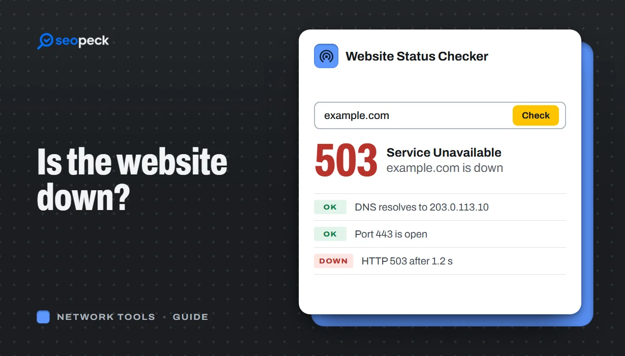 Is the Website Down? How to Actually Check, Step by Step